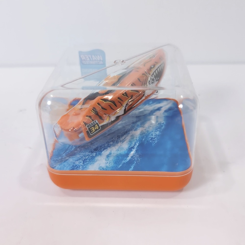 Zuru Robo Alive Robo Boat Orange Robotic Water Activated Shark Face - Picture 5 of 8